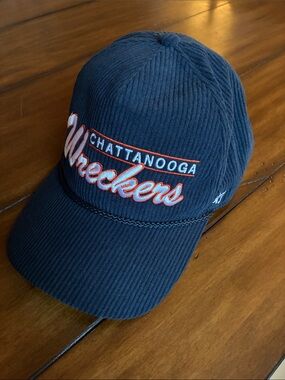 ‘47 Brand Chattanooga Wreckers Navy Corduroy Baseball Rope Hat